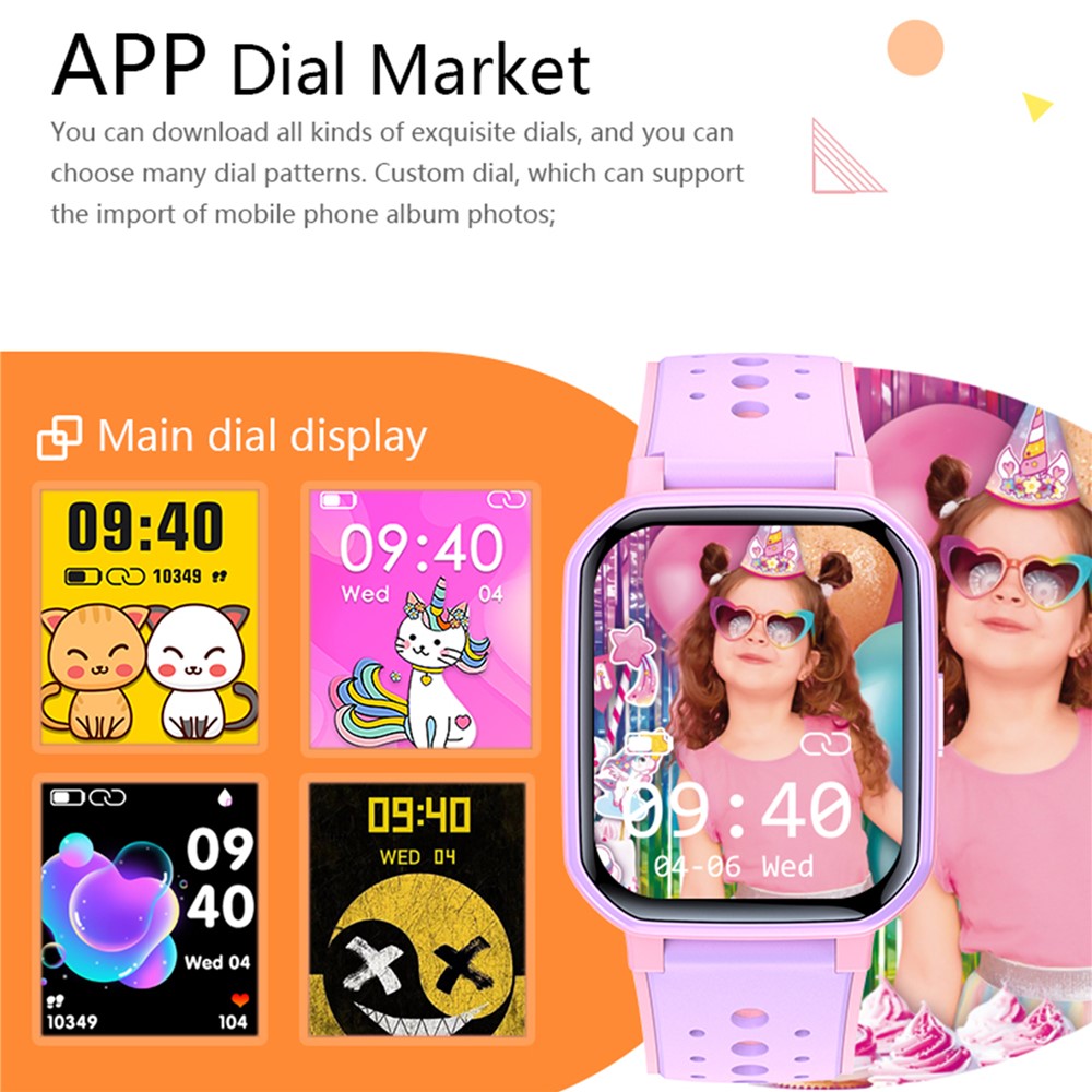 H79 Built-In 5 Games Children Smart Watch Heart Rate Sleep Monitor Sports Watch