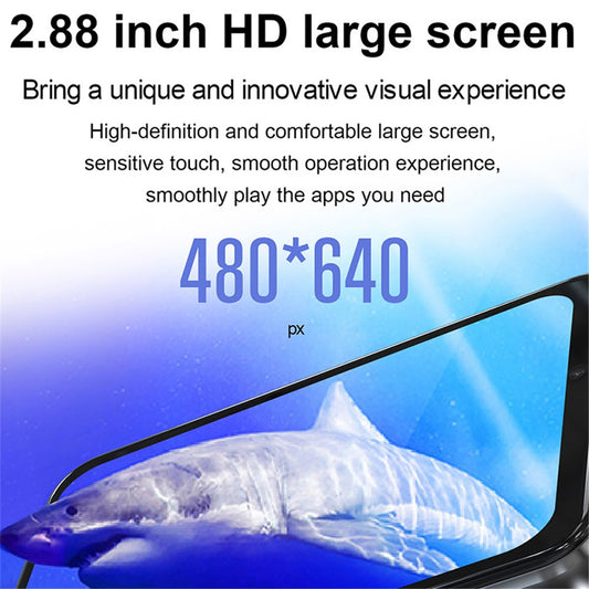 UNIWA DM200 4GB+64GB Smart Watch 2.88-Inch Screen Camera 4G Phone Calling Wrist Bracelet