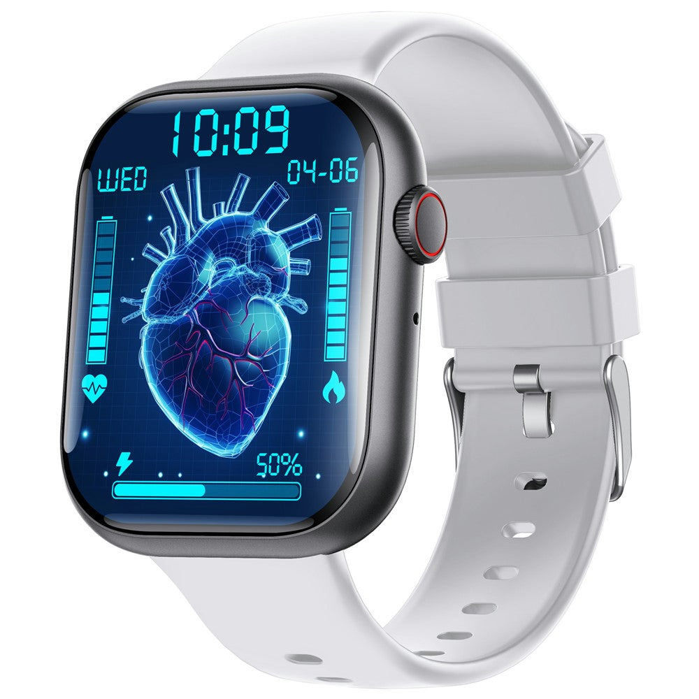 F70 Smart Watch Blood Glucose Health Monitoring Breathing Training Sports Watch, Silicone Strap