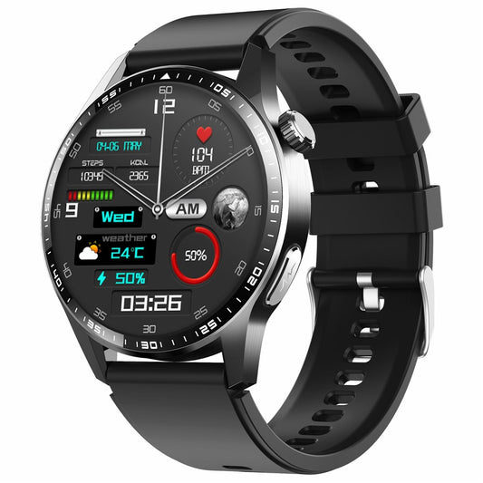 F400 Non-Invasive Blood Sugar Smart Watch ECG Blood Pressure Monitor Bluetooth-compatible Call Sports Watch, Silicone Strap