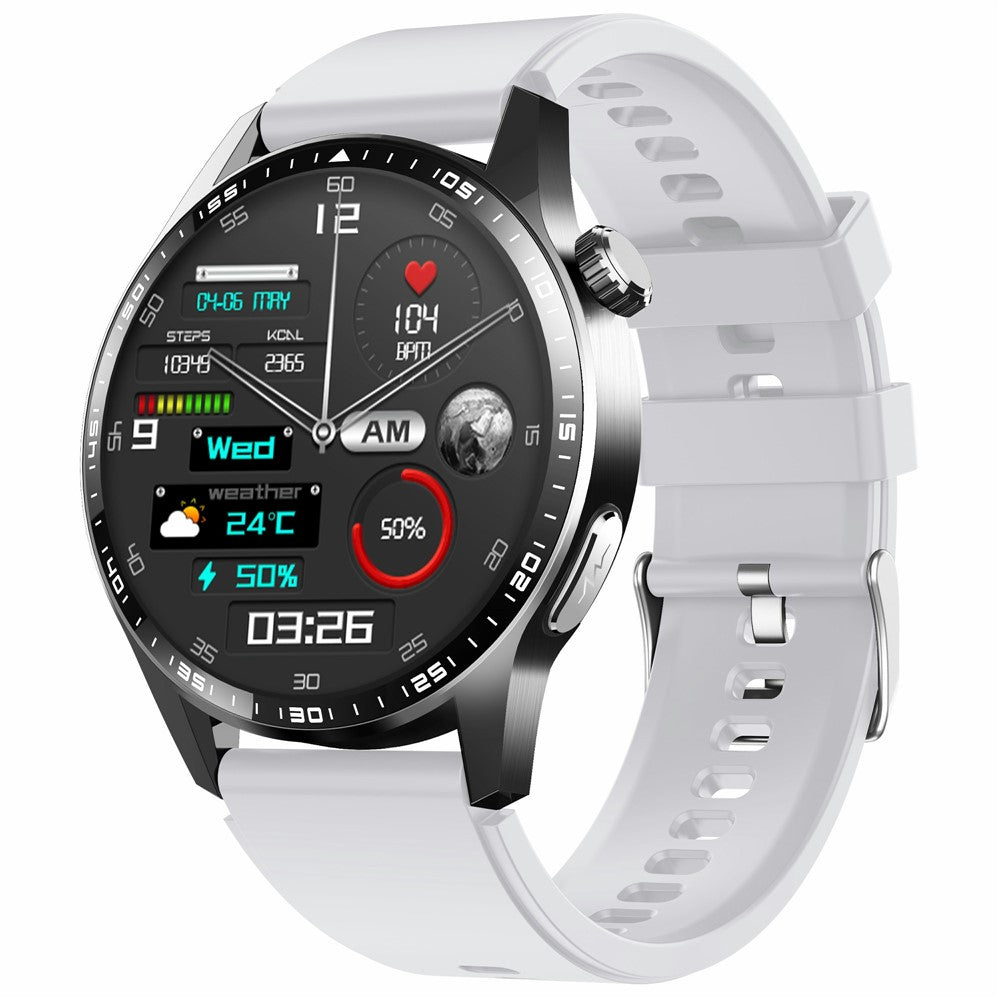 F400 Non-Invasive Blood Sugar Smart Watch ECG Blood Pressure Monitor Bluetooth-compatible Call Sports Watch, Silicone Strap