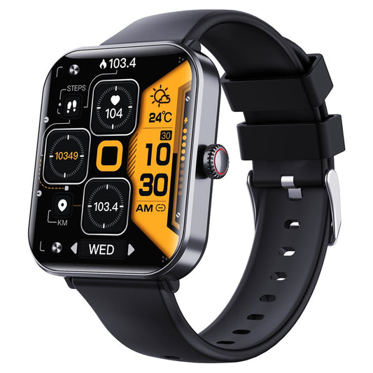 F57pro Smart Watch with Heart Rate, Blood Pressure Monitoring, Bluetooth-compatible Call, Sports Bracelet, Silicone Strap