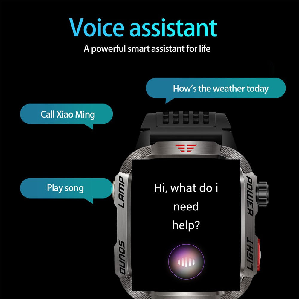 HT29 Banknote Detection Flashlight Compass Altitude Test Smart Watch Health Monitoring Waterproof Sports Watch