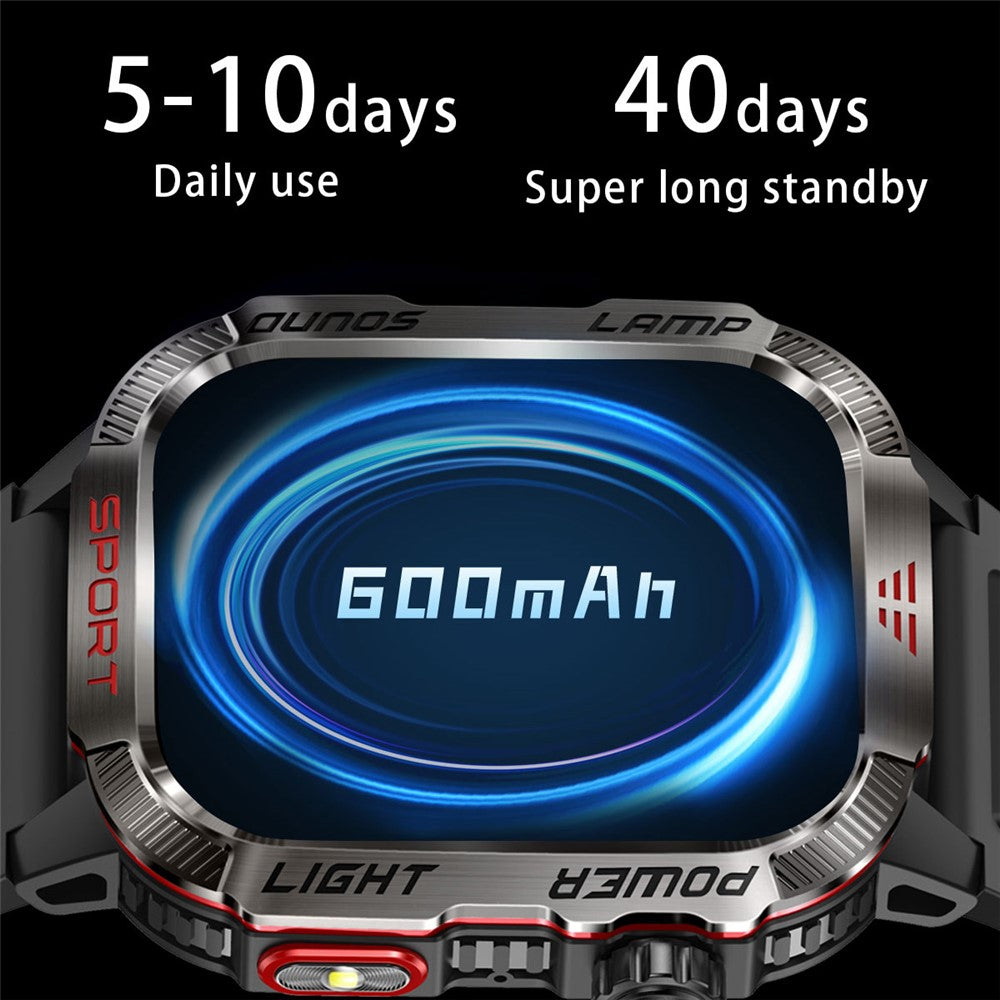 HT29 Banknote Detection Flashlight Compass Altitude Test Smart Watch Health Monitoring Waterproof Sports Watch
