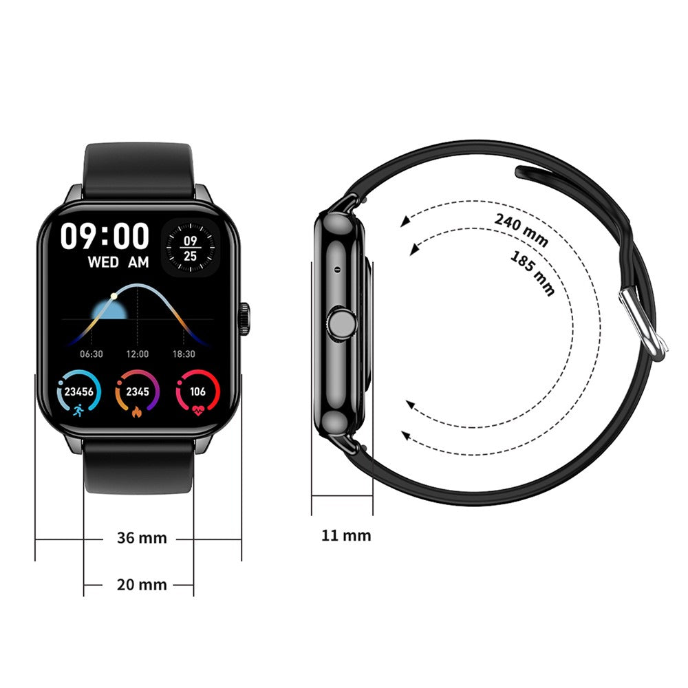 CY13 1.9 inch HD Screen Bluetooth-compatible Call Smart Watch Heart Rate Health Monitoring Sports Watch