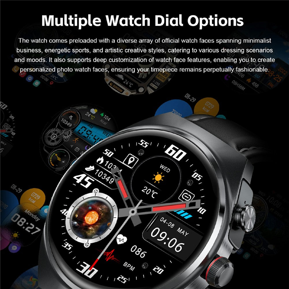 GT95 Smart Watch Earphone Bluetooth-compatible Call 1.53 inch Screen Fitness Tracker Heart Rate Monitor
