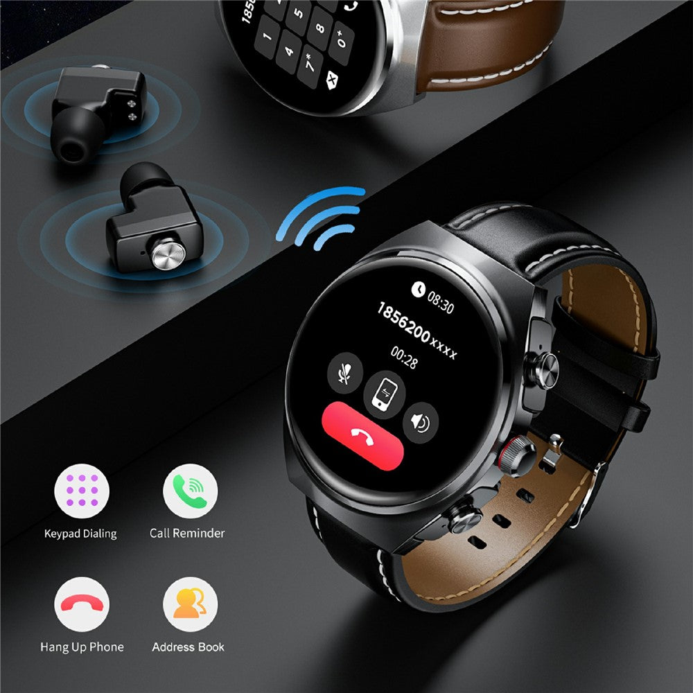 GT95 Smart Watch Earphone Bluetooth-compatible Call 1.53 inch Screen Fitness Tracker Heart Rate Monitor