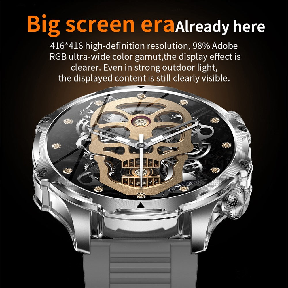 AK75 Silicone Strap Smart Watch Bluetooth-compatible Call Heart Rate Sleep Health Monitoring Sports Watch