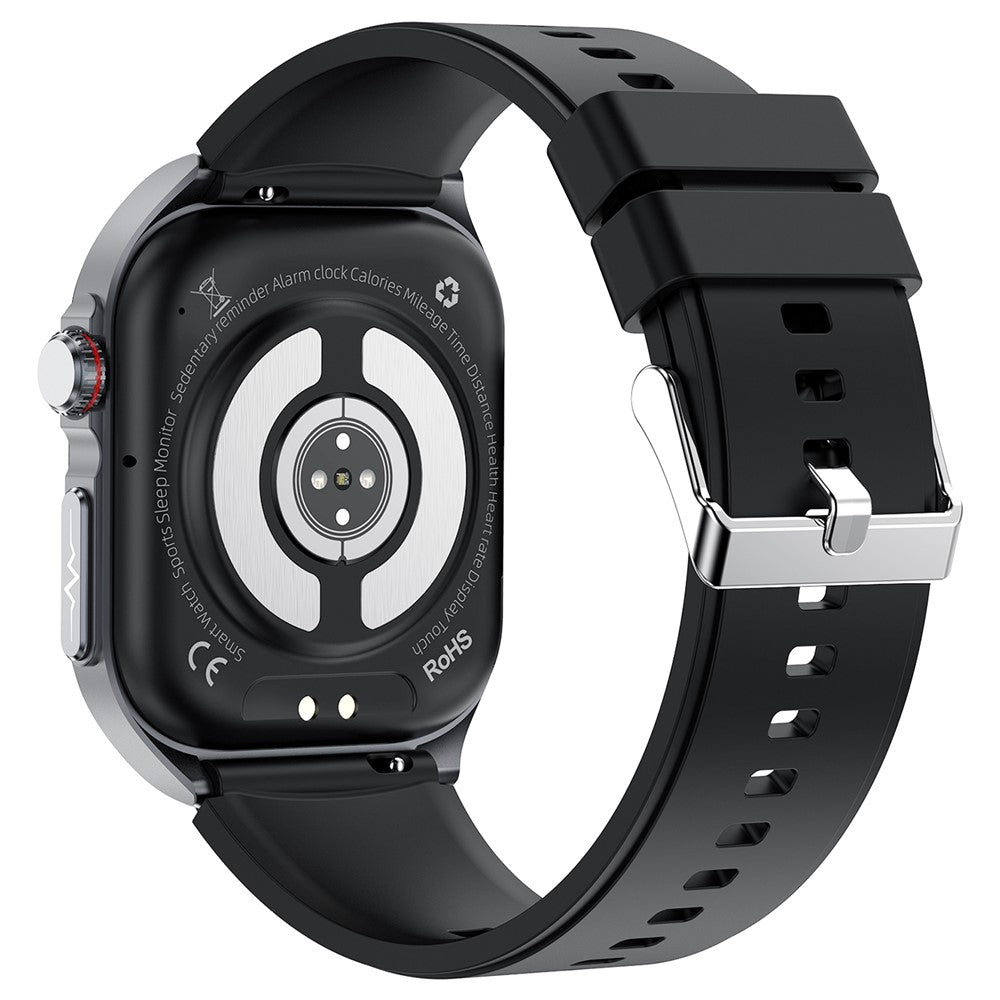 ET585 Smart Watch SOS Emergency Call ECG Function Bracelet with Silicone Strap