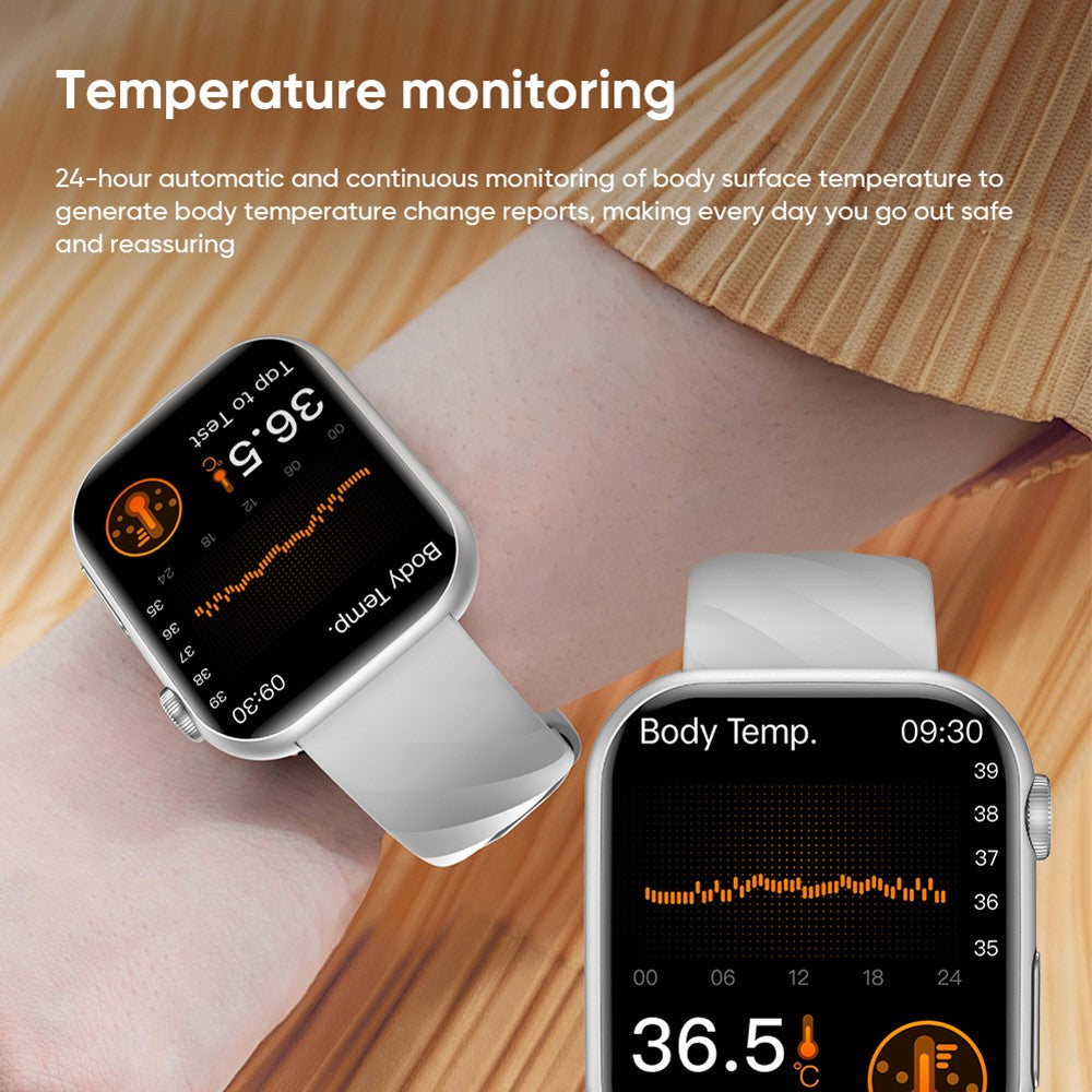 MT500 Smart Watch AMOLED Screen ECG Heart Rate Monitor Bluetooth-compatible Call Bracelet