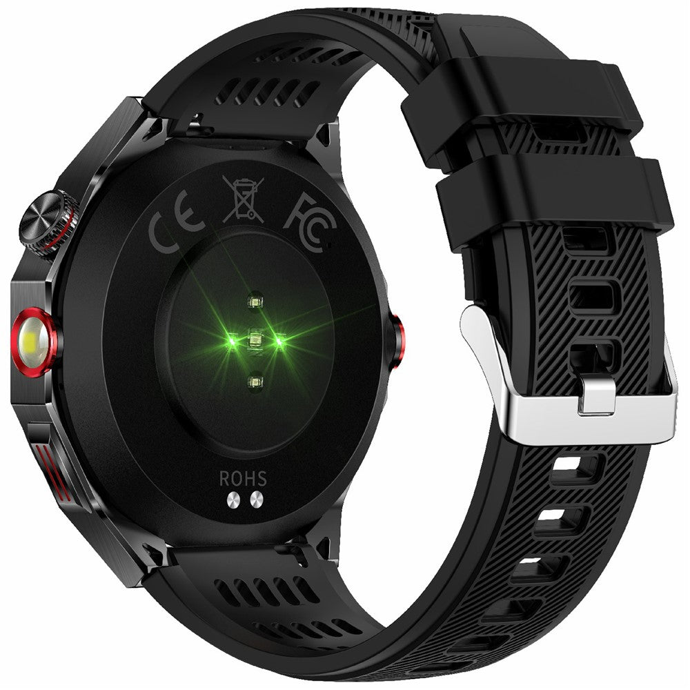 HT28 1.85 inch Screen Smart Watch Bluetooth-compatible Call Bracelet with Compass, Flashlight Function