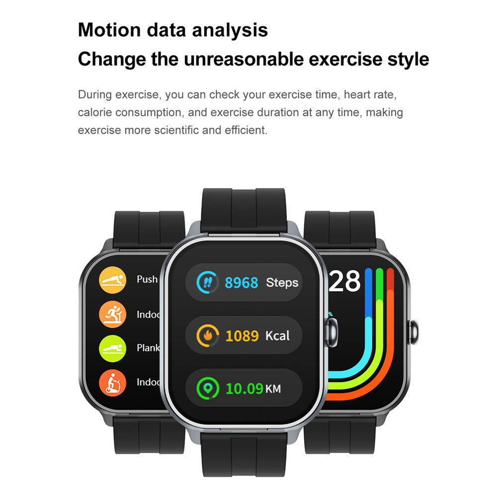 D8 Pro 2-in-1 Bluetooth-compatible TWS Earphone Smart Watch Health Monitoring Bluetooth-compatible Calling Sports Watch, Silicone Strap