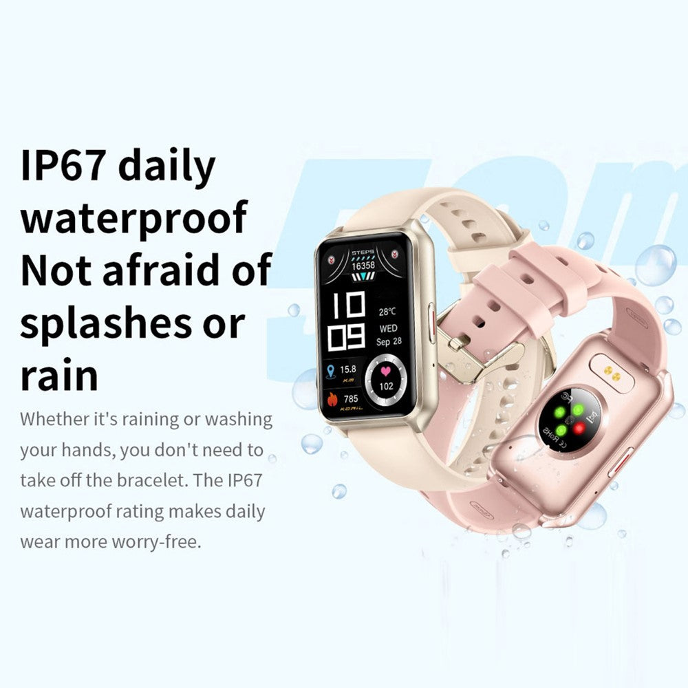 H37 1.57-inch Square Screen Bluetooth-compatible Call Smart Watch Heart Rate Blood Oxygen Monitor Sports Watch