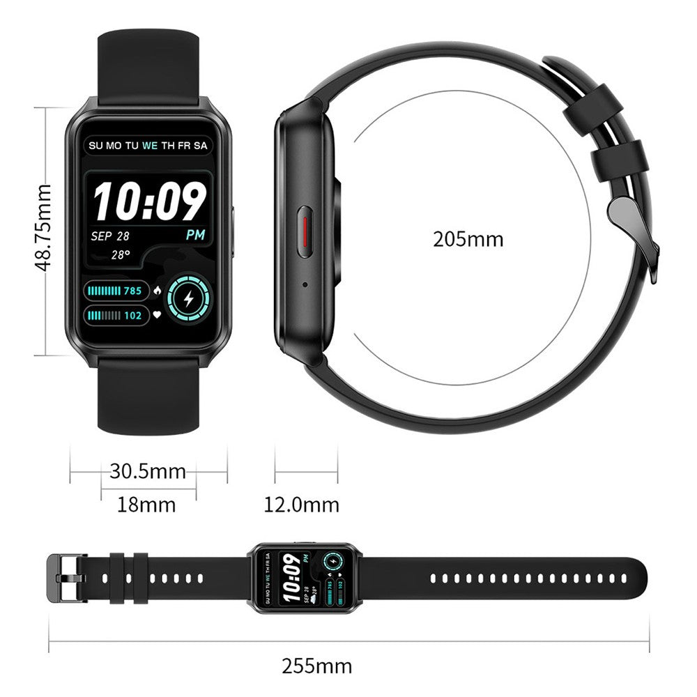 H37 1.57-inch Square Screen Bluetooth-compatible Call Smart Watch Heart Rate Blood Oxygen Monitor Sports Watch