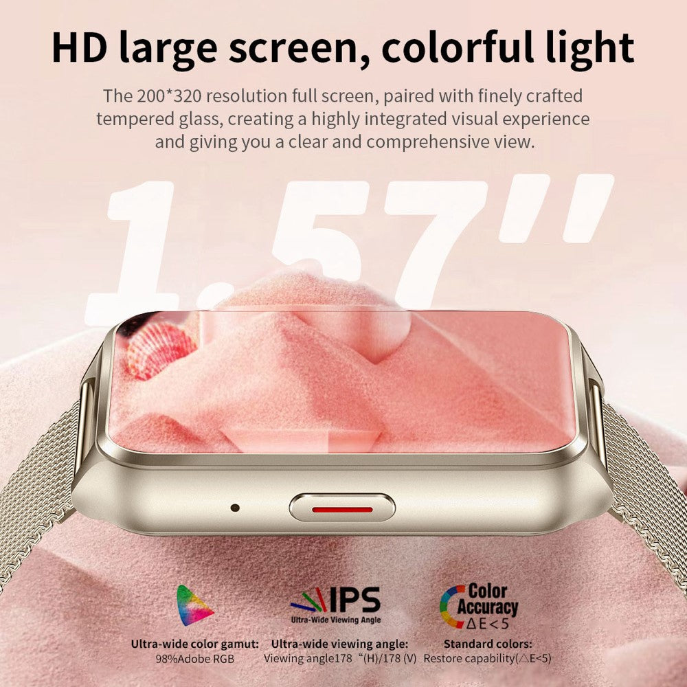 H37 1.57-inch Square Screen Bluetooth-compatible Call Smart Watch Heart Rate Blood Oxygen Monitor Sports Watch