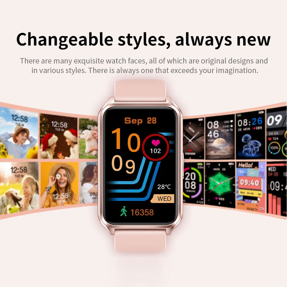 H37 1.57-inch Square Screen Bluetooth-compatible Call Smart Watch Heart Rate Blood Oxygen Monitor Sports Watch