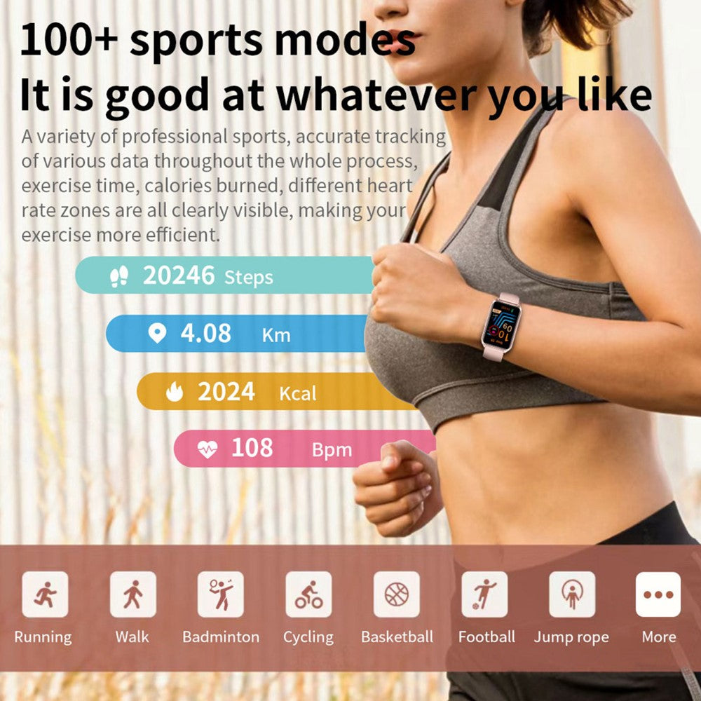 H37 1.57-inch Square Screen Bluetooth-compatible Call Smart Watch Heart Rate Blood Oxygen Monitor Sports Watch