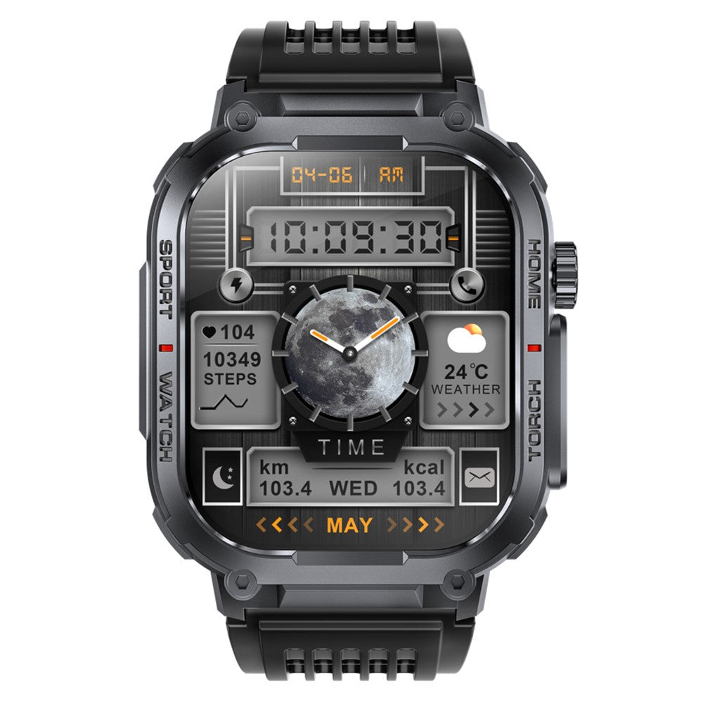 S320B 2.02-inch Bluetooth-compatible Call Smart Watch Health Monitoring Compass Function Waterproof Sports Watch