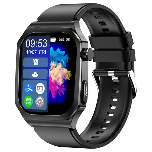 ET280 ECG Smart Watch Monitoring Blood Oxygen SOS Bracelet Wrist Band with Silicone Strap