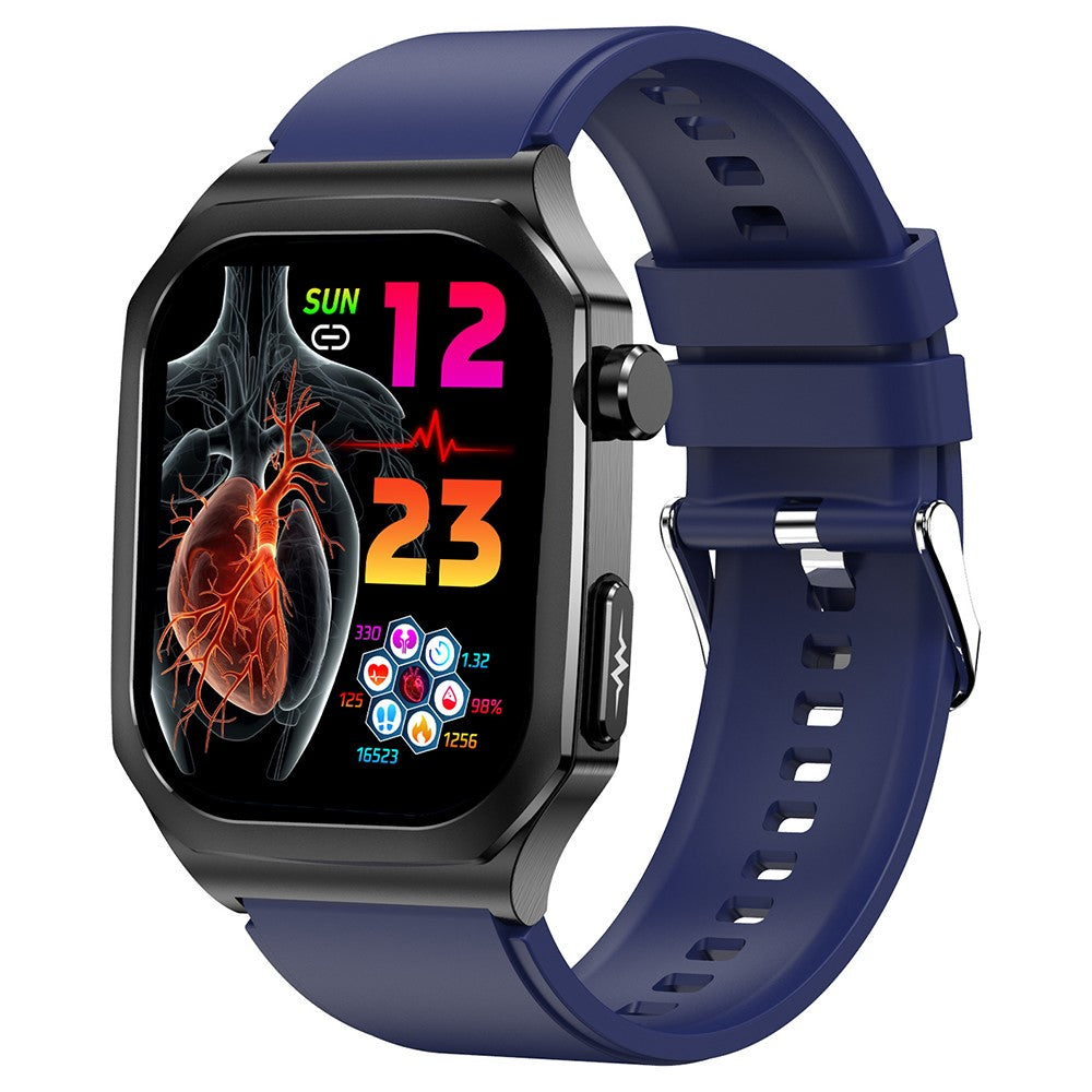 ET280 ECG Smart Watch Monitoring Blood Oxygen SOS Bracelet Wrist Band with Silicone Strap