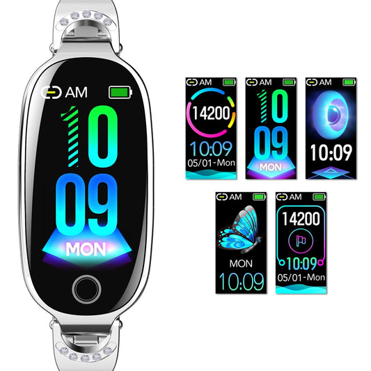 F81 Women's Bangle Watch Smart Watch Bluetooth-compatible Call Sleeping Monitor Sports Tracker