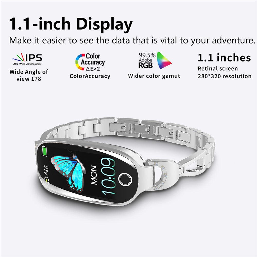 F81 Women's Bangle Watch Smart Watch Bluetooth-compatible Call Sleeping Monitor Sports Tracker