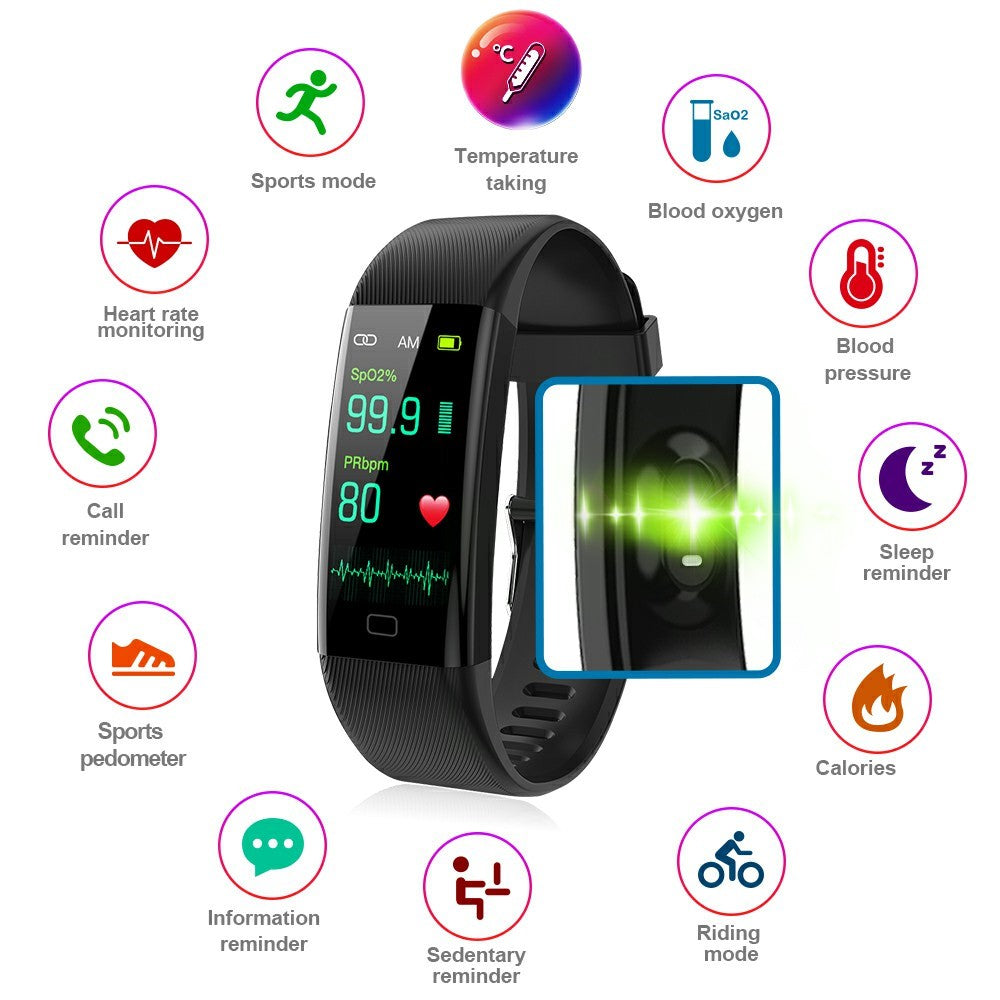 F07T Heart Rate Monitoring Smart Watch Waterproof Wrist Bracelet Fitness Tracker