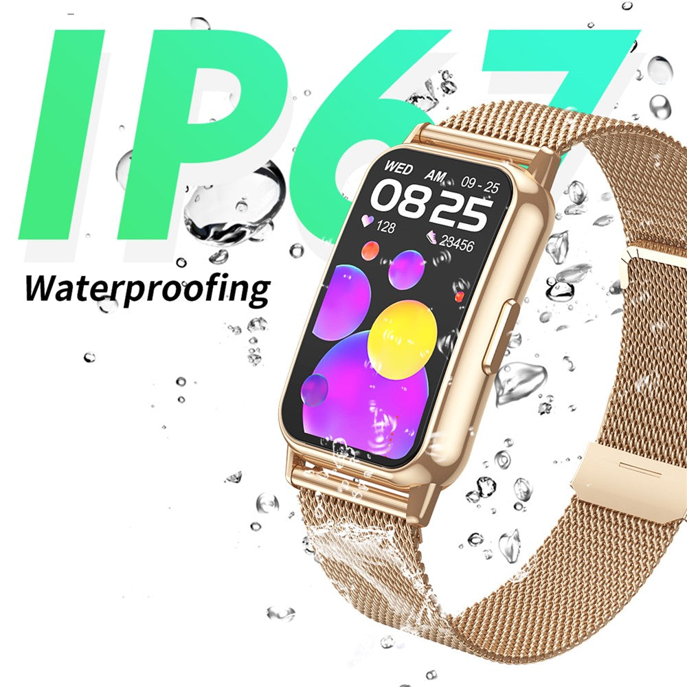 CY22 Silicone Strap 1.47-inch Curved Screen Smart Watch Sleep Health Monitoring Metal Case Smart Bracelet