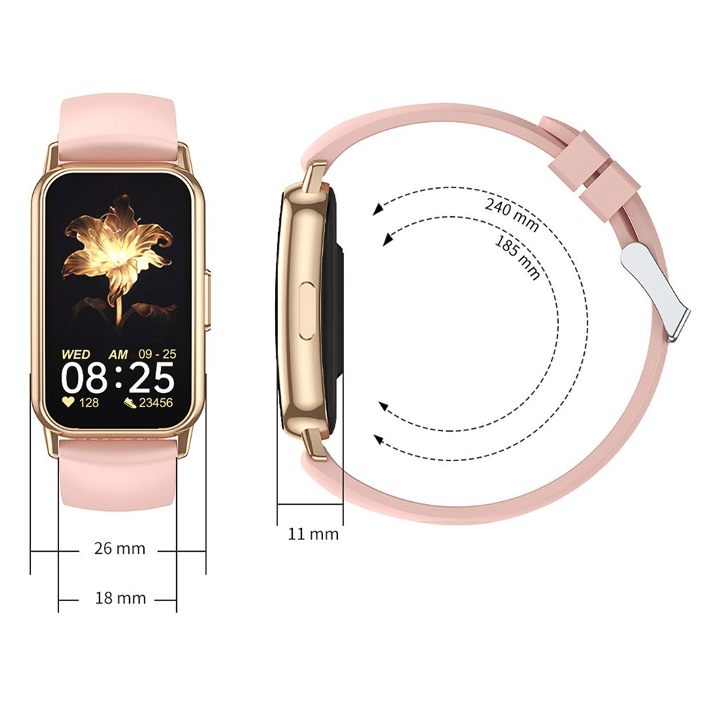 CY22 Silicone Strap 1.47-inch Curved Screen Smart Watch Sleep Health Monitoring Metal Case Smart Bracelet