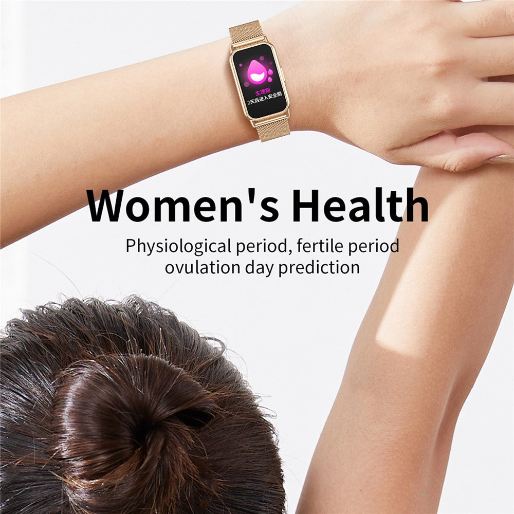 CY22 Silicone Strap 1.47-inch Curved Screen Smart Watch Sleep Health Monitoring Metal Case Smart Bracelet