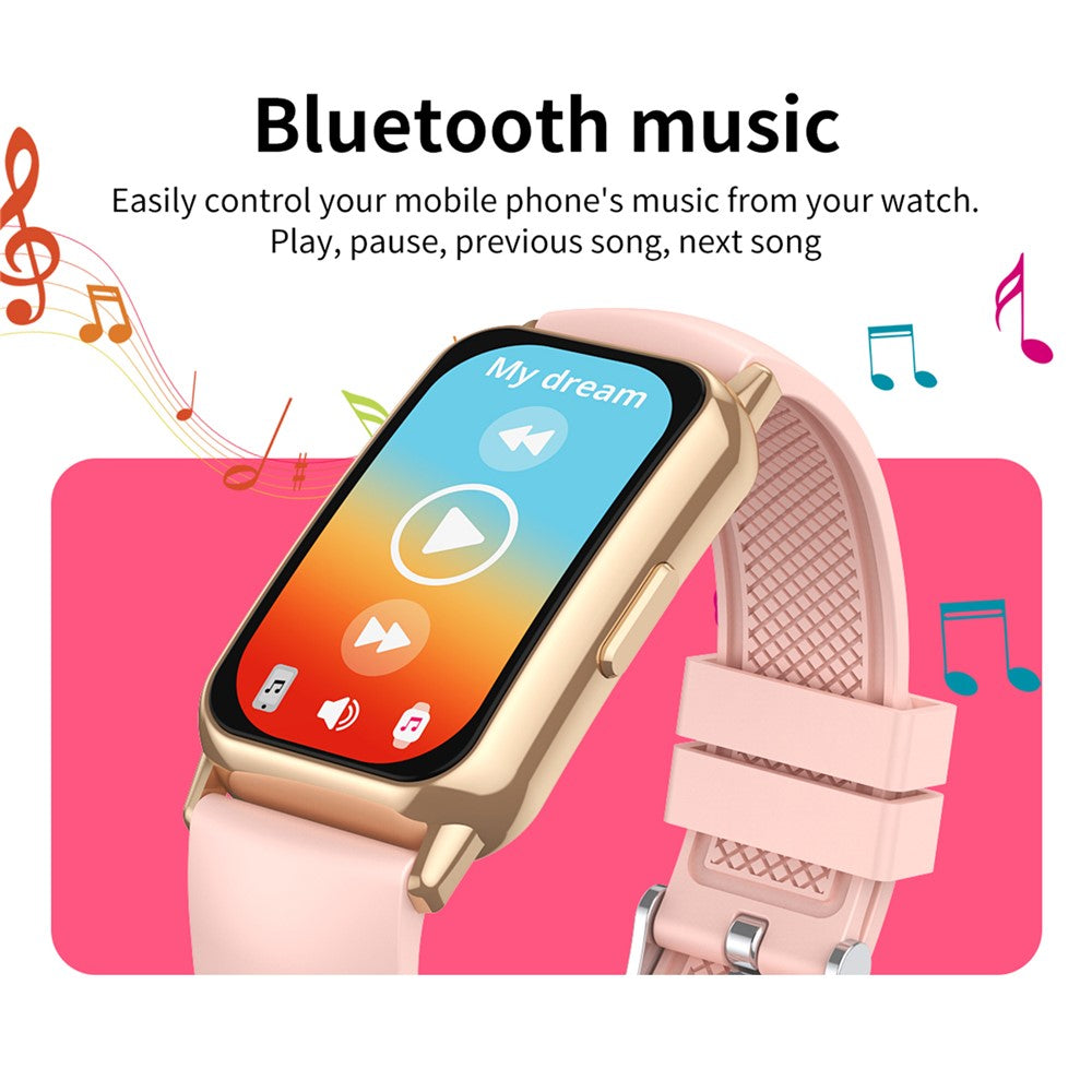 CY22 Silicone Strap 1.47-inch Curved Screen Smart Watch Sleep Health Monitoring Metal Case Smart Bracelet