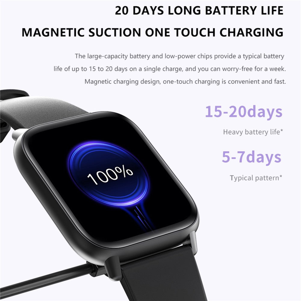 DM80 1.85-inch Ultra-Thin Smart Watch Bluetooth-compatible Calling Sleep Heart Rate Health Monitoring Sport Watch