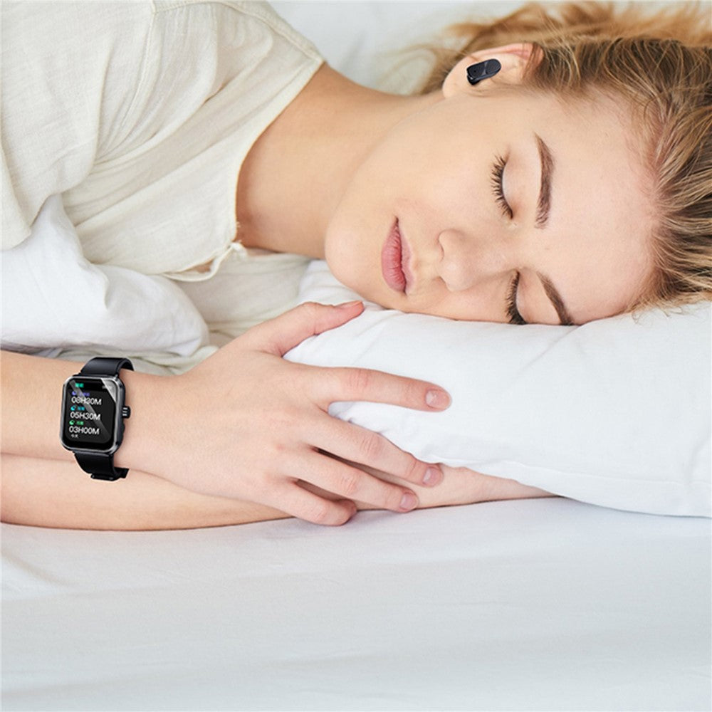 S6 2-in-1 Bluetooth-compatible TWS Earphone Health Monitoring Bluetooth-compatible Calling 1.85-inch Smart Watch