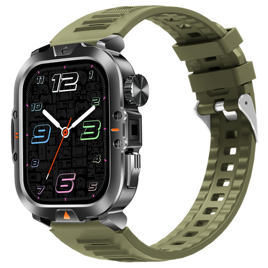 V17 Smart Watch Bluetooth-compatible Call Health Monitor Multi-Sport Tracker IP68 Waterproof Smartwatch, Silicone Strap