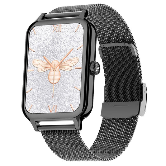 DTV1 1.74 inch AMOLED Display Smart Watch Bluetooth-compatible Call Fitness Tracker Smartwatch with Steel  /  Silicone Strap