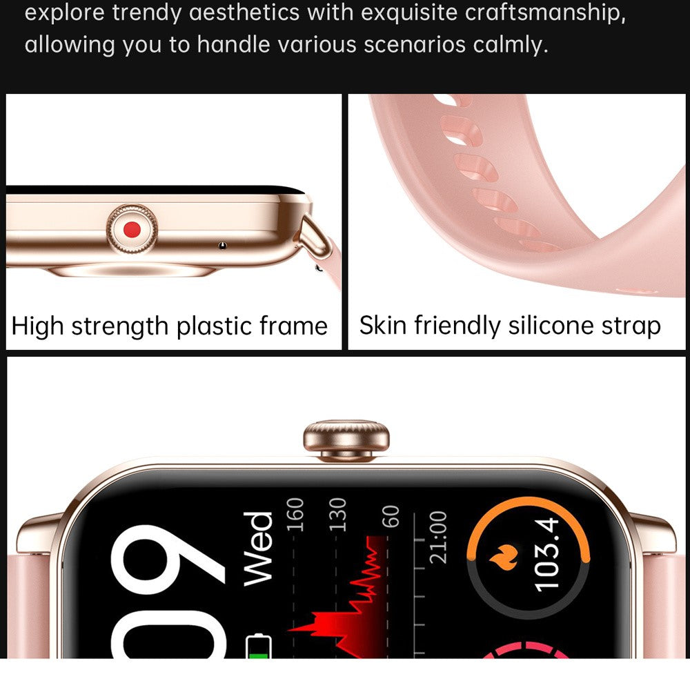 NY39 1.83-inch Smart Watch Bluetooth-compatible Calling Sleep Heart Rate Health Monitoring Waterproof Sport Watch