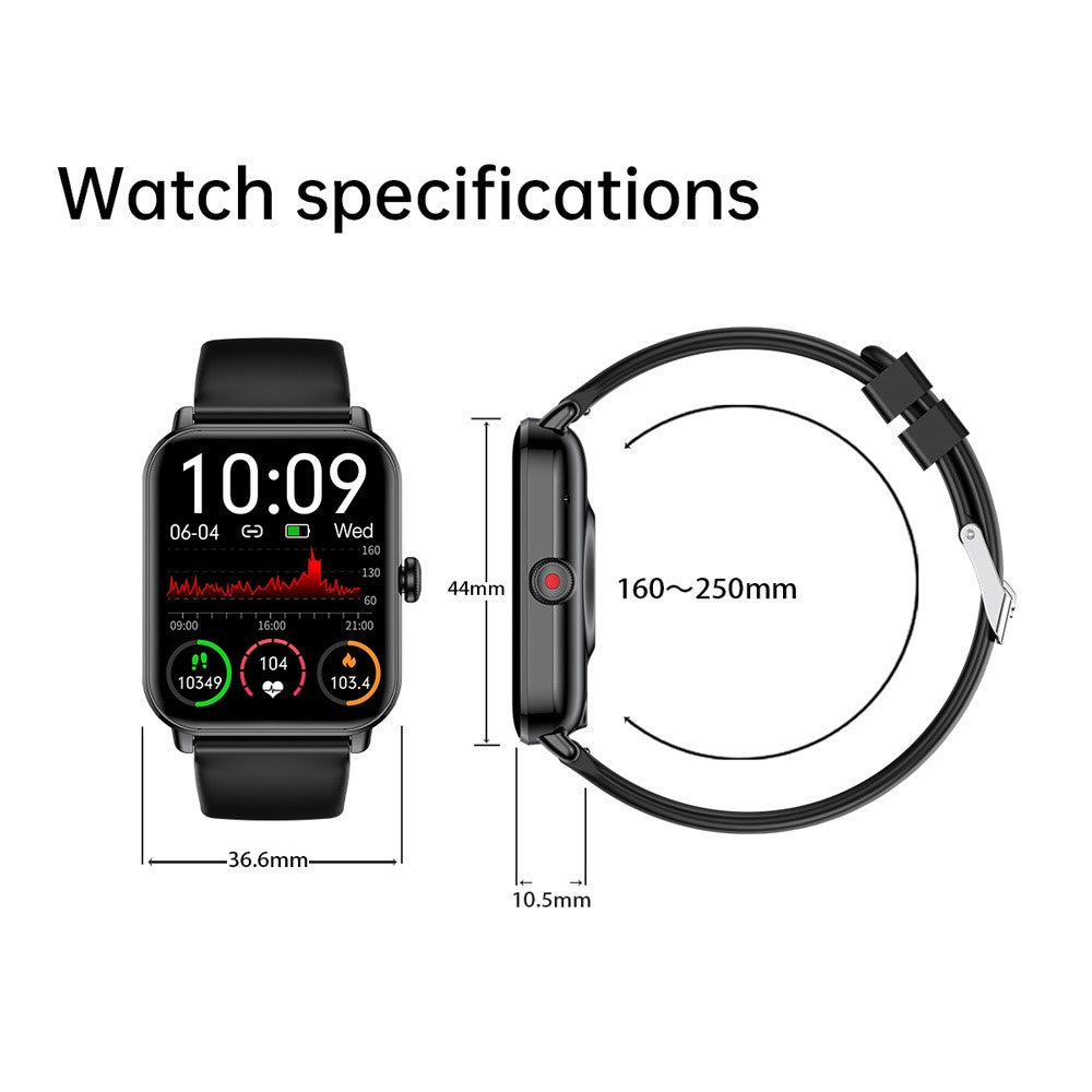 NY39 1.83-inch Smart Watch Bluetooth-compatible Calling Sleep Heart Rate Health Monitoring Waterproof Sport Watch