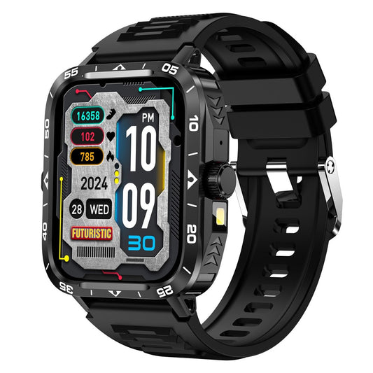 ZW59 Bluetooth-compatible Calling Smart Watch Blood Pressure Sleep Health Monitoring Sports Watch with Flashlight