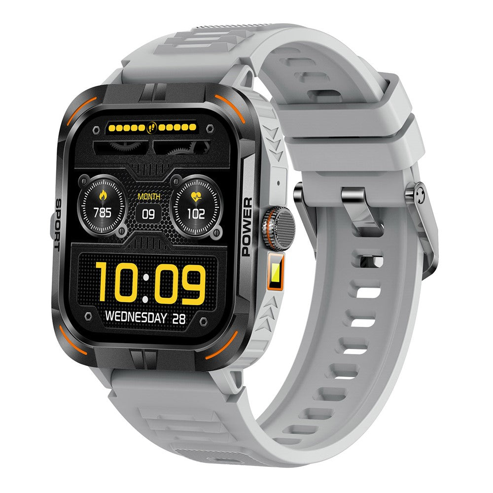 ZW69 AMOLED Screen Smart Watch Dafit App Health Monitor Waterproof Sports Watch with Flashlight