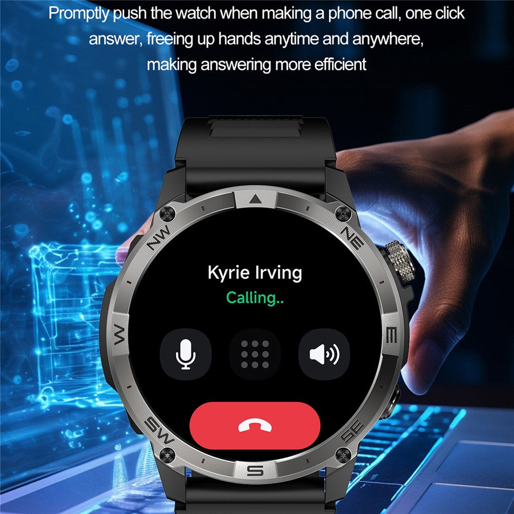 HK08 1.43-inch Smart Watch Heart Rate Sleep Health Monitoring Outdoor Sports Watch