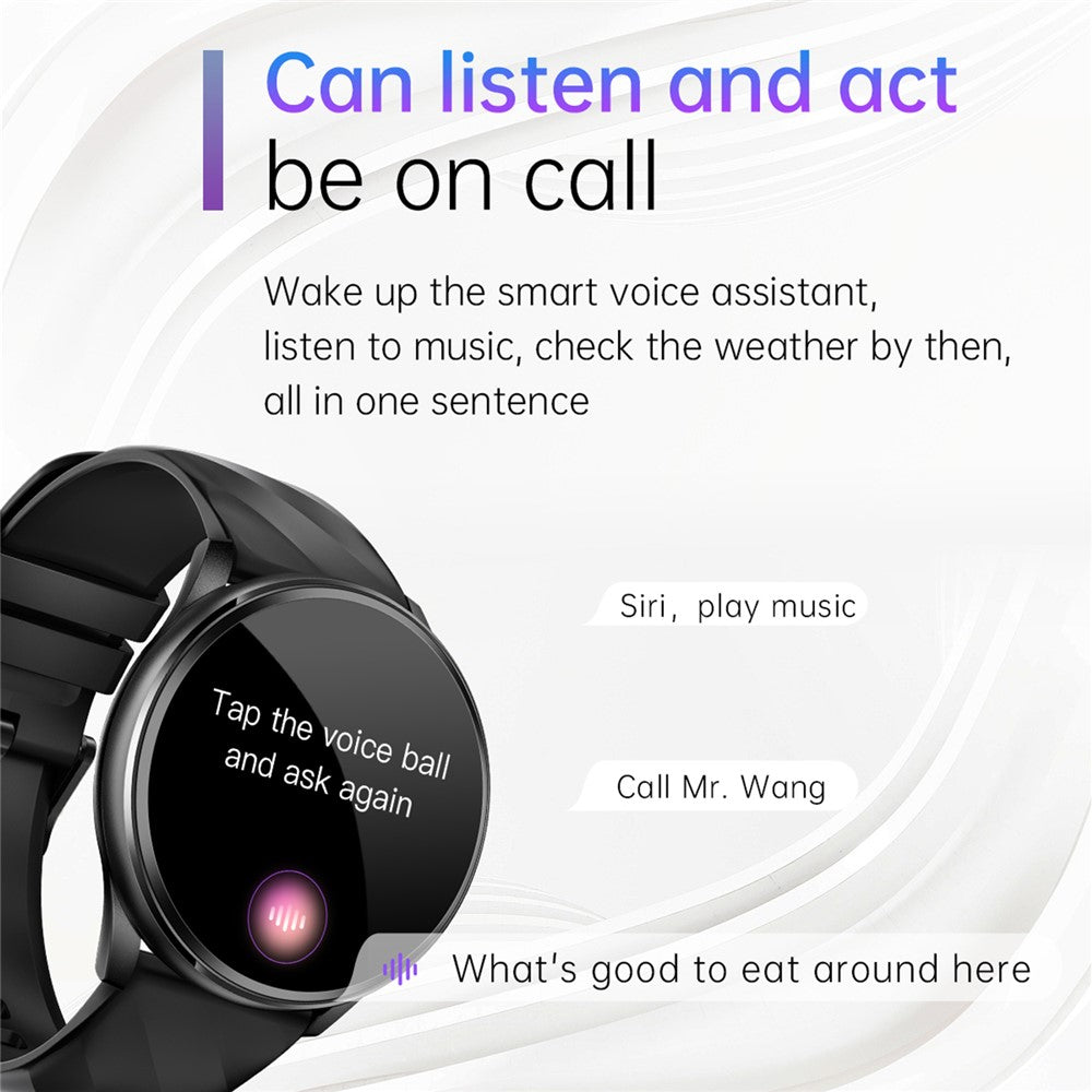 KT77 Bluetooth-compatible Call Smart Watch 1.46-inch Screen Heart Rate Sleep Monitoring Sports Watch