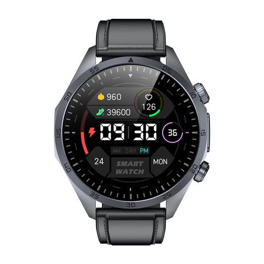TK29 Leather Strap AMOLED Screen Smart Watch Sleep Health Monitoring Sports Watch
