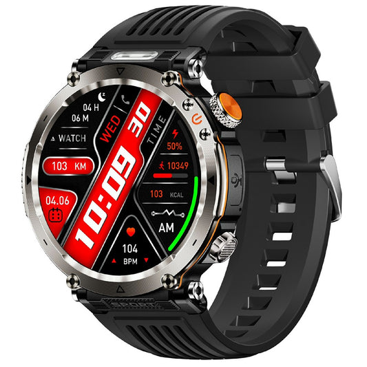 HT30 Silicone Strap 1.7-inch Smart Watch Health Monitoring Compass Sports Watch