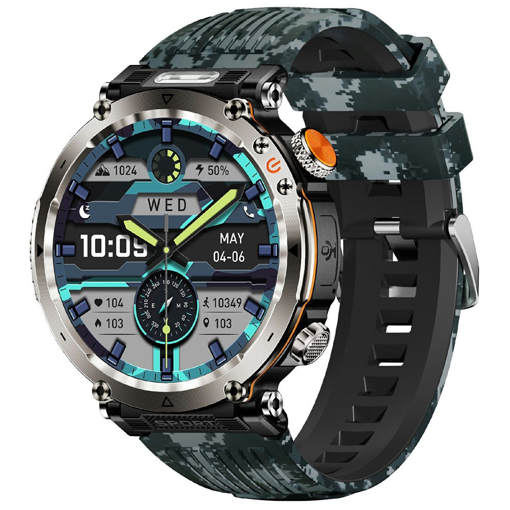 HT30 Silicone Strap 1.7-inch Smart Watch Health Monitoring Compass Sports Watch