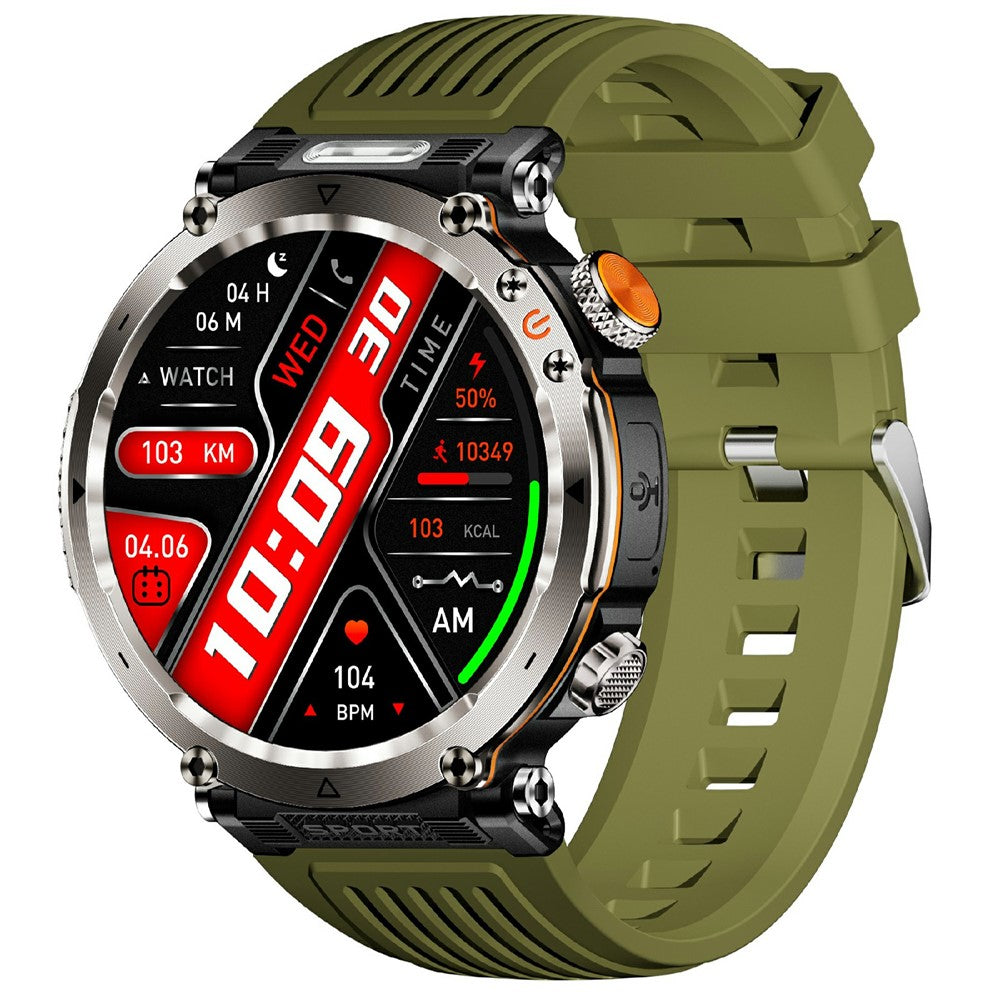 HT30 Silicone Strap 1.7-inch Smart Watch Health Monitoring Compass Sports Watch