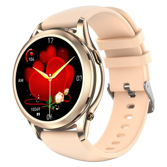 X17 Women TWS Earphones Smart Watch 2 in 1 Bluetooth-compatible Call Music Heart Rate Monitoring Watch