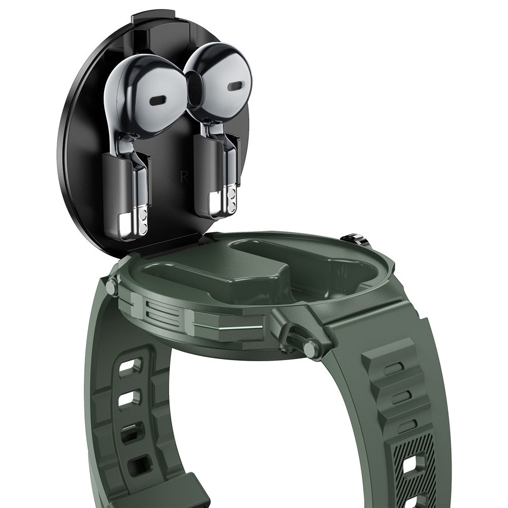 D11 2-in-1 TWS Earphones Smart Watch Bluetooth-compatible Call Health Monitoring Sports Watch