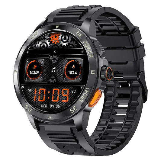 AK77 Silicone Strap 1.43-inch AMOLED Smart Watch Sleep Health Monitoring Bluetooth-compatible Call Sports Watch