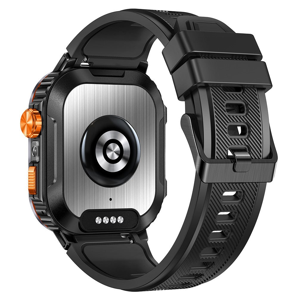 NX20 Health Monitoring Smart Watch with Tactical Flashlight Voice Assistant Sports Watch