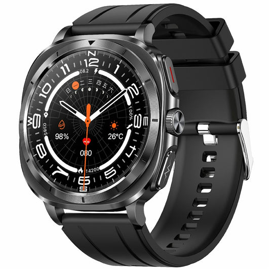 ET492 Smart Watch Bluetooth-compatible Call Body ECG Health Monitor Smartwatch, Silicone Strap